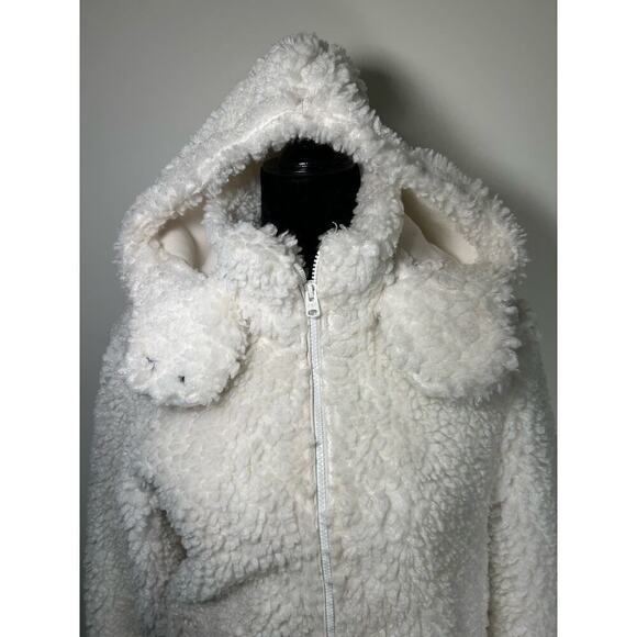Abercrombie & Fitch  Sherpa Fleece Jacket Size XS Hooded - Picture 5 of 9